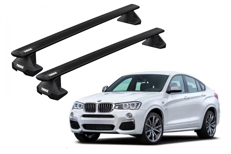 Barras THULE EVO WingBar para autos BMW X4 2015 a 2018 negro