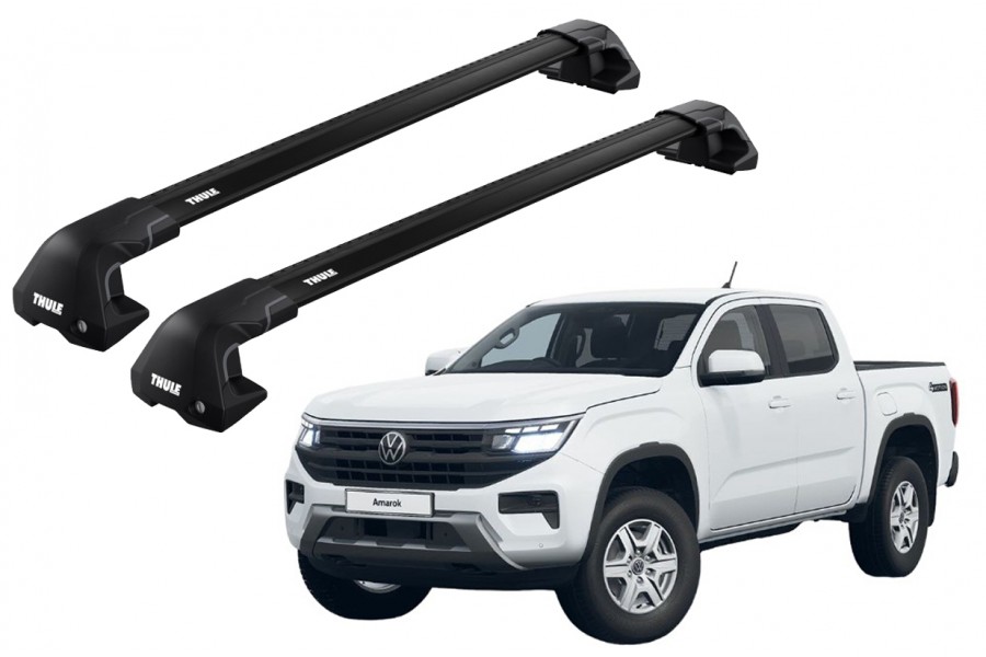 Barras THULE EDGE Flush para autos VOLKSWAGEN Amarok desde 2023 negro