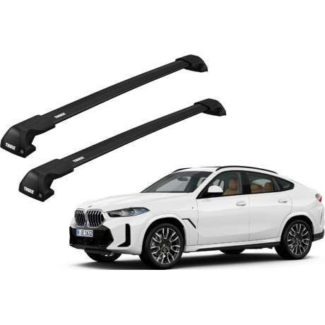 Barras THULE EDGE Flush para autos BMW X6 desde 2020 negro