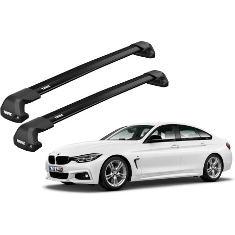 Barras THULE EDGE Flush para autos BMW 4-Series Gran Coupe 2014 a 2020 negro