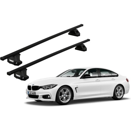 Barras THULE EVO SquareBar para autos BMW 4-Series Gran Coupe 2014 a 2020