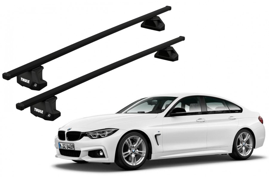 Barras THULE EVO SquareBar para autos BMW 4-Series Gran Coupe 2014 a 2020