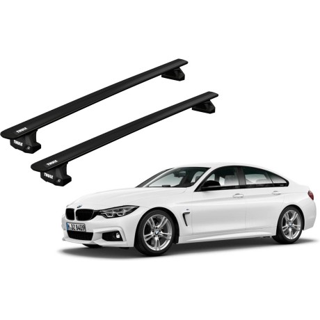Barras THULE EVO WingBar para autos BMW 4-Series Gran Coupe 2014 a 2020 negro