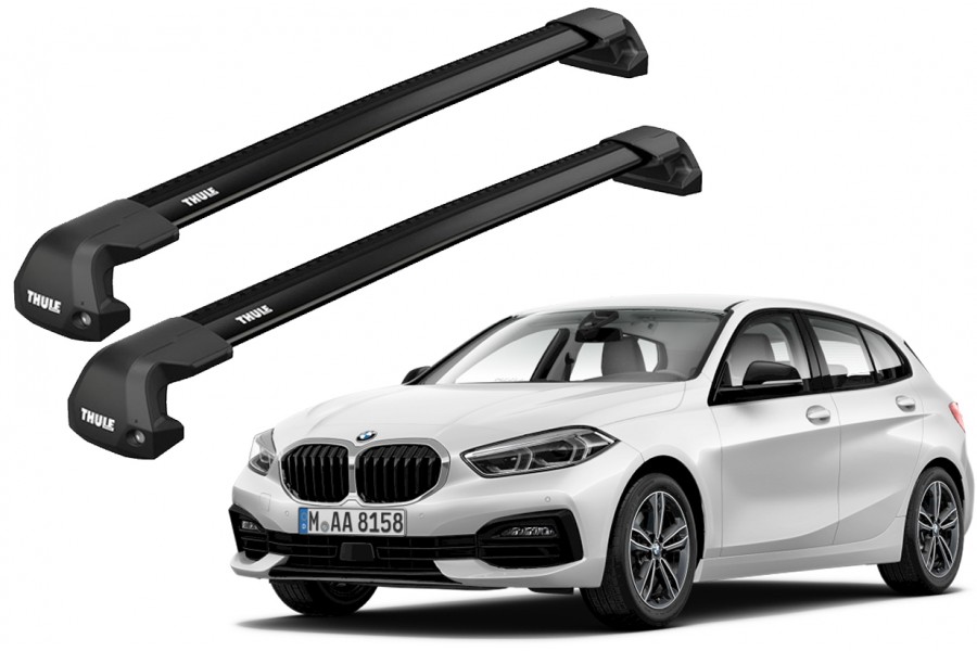 Barras THULE EDGE Flush para autos BMW 1-series desde 2020-2024 negro