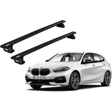 Barras THULE EVO WingBar para autos BMW 1-series desde 2020-2024 negro