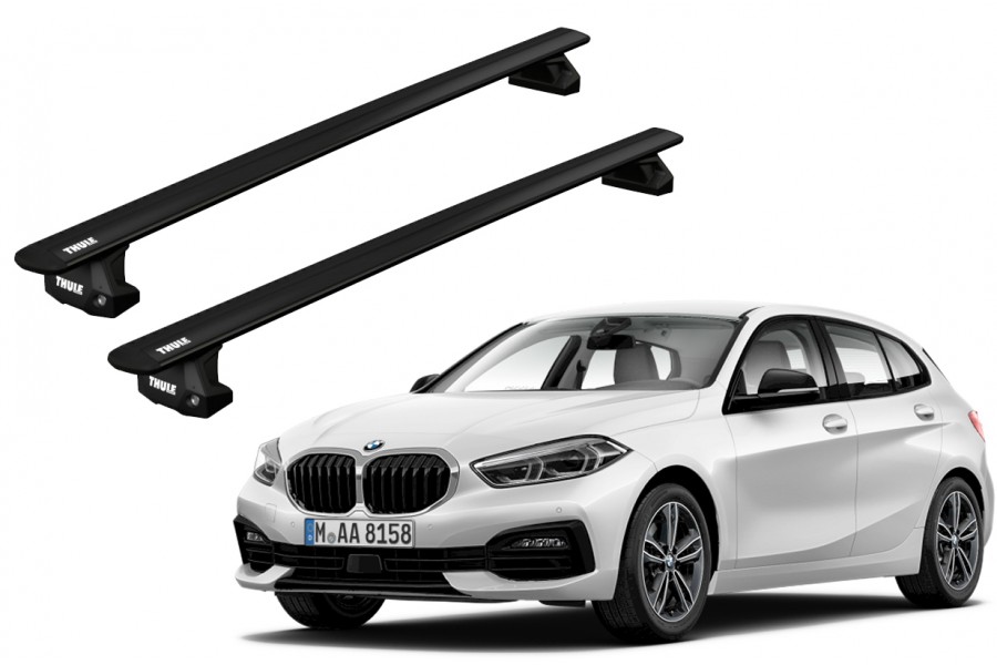 Barras THULE EVO WingBar para autos BMW 1-series desde 2020-2024 negro