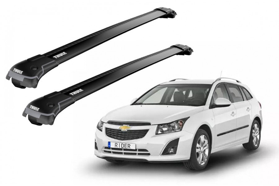 Barras THULE EDGE para autos CHEVROLET Cruze 2012 a 2015 negro