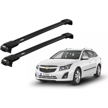 Barras THULE EDGE Flush para autos CHEVROLET Cruze 2012 a 2015 negro