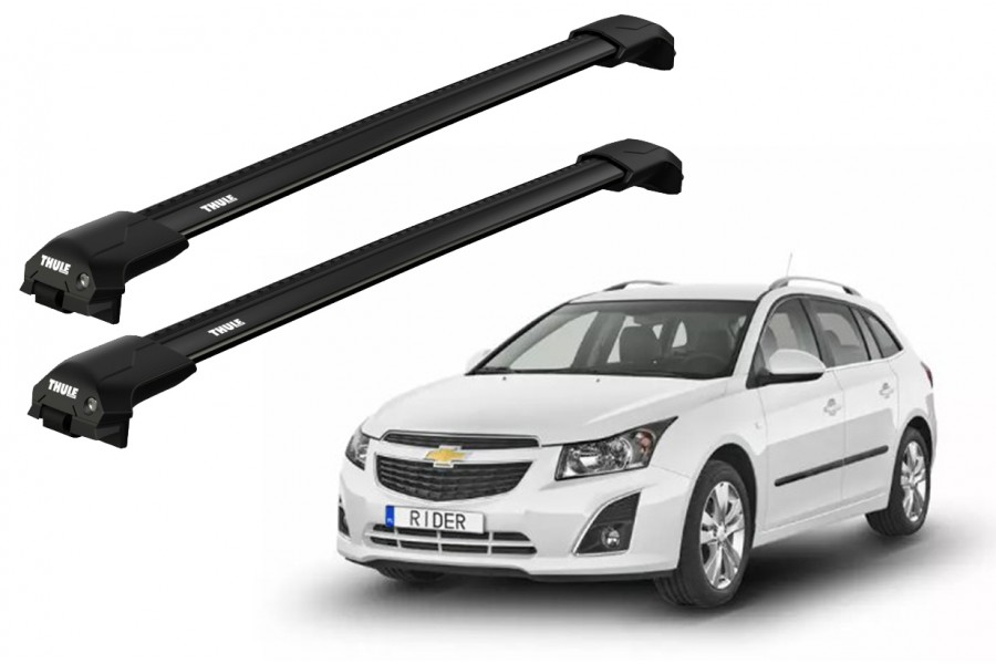 Barras THULE EDGE Flush para autos CHEVROLET Cruze 2012 a 2015 negro