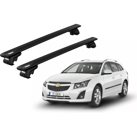 Barras THULE EVO WingBar para autos CHEVROLET Cruze 2012 a 2015 negro