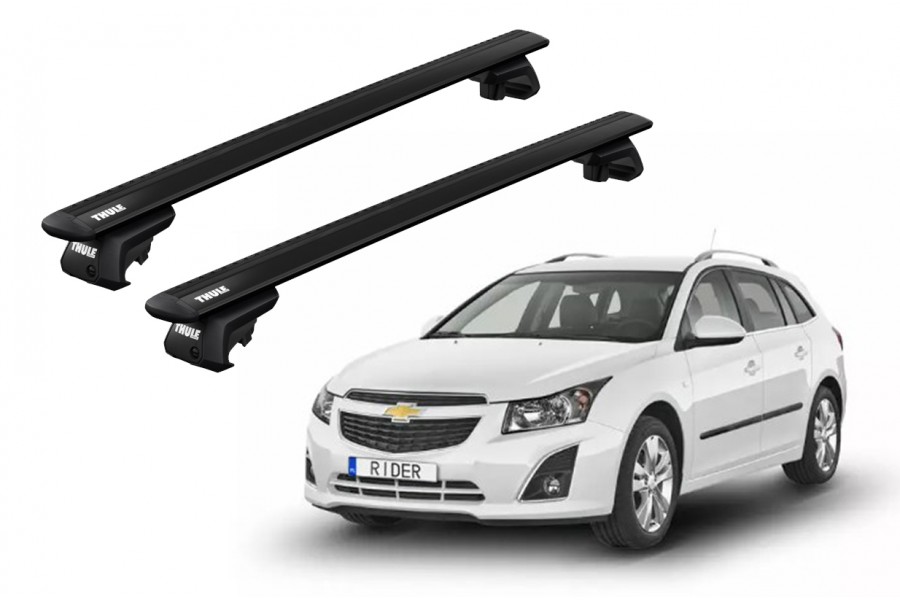 Barras THULE EVO WingBar para autos CHEVROLET Cruze 2012 a 2015 negro