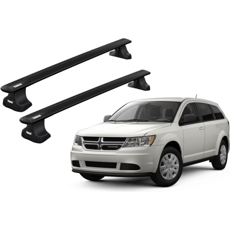 Barras THULE WingBar para autos DODGE Journey desde 2012 negro