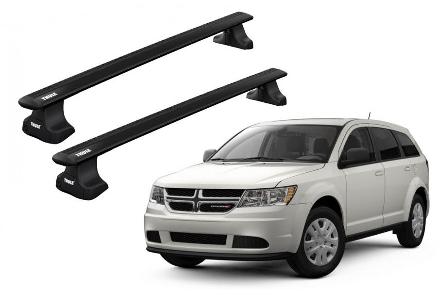 Barras THULE WingBar para autos DODGE Journey desde 2012 negro