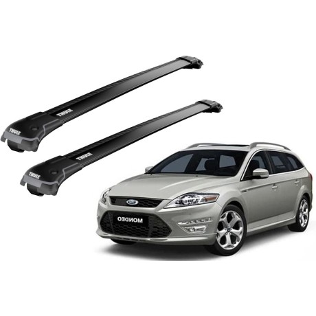 Barras THULE EDGE para autos FORD Mondeo 2007 a 2014 negro