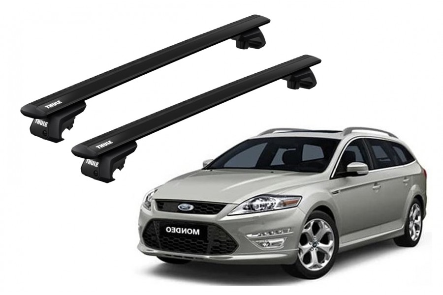 Barras THULE EVO WingBar para autos FORD Mondeo 2007 a 2014 negro