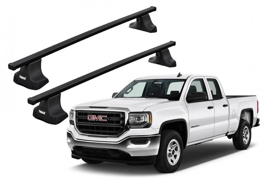 Barras THULE SquareBar para camioneta GMC Sierra 2014 a 2018
