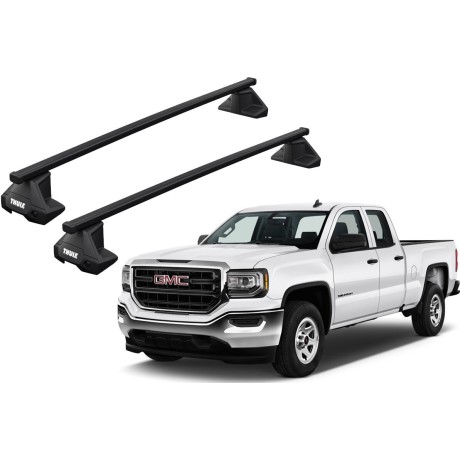 Barras THULE EVO SquareBar para camioneta GMC Sierra 2014 a 2018