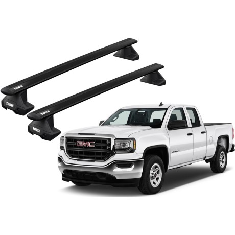 Barras THULE EVO WingBar para camioneta GMC Sierra 2014 a 2018 negro