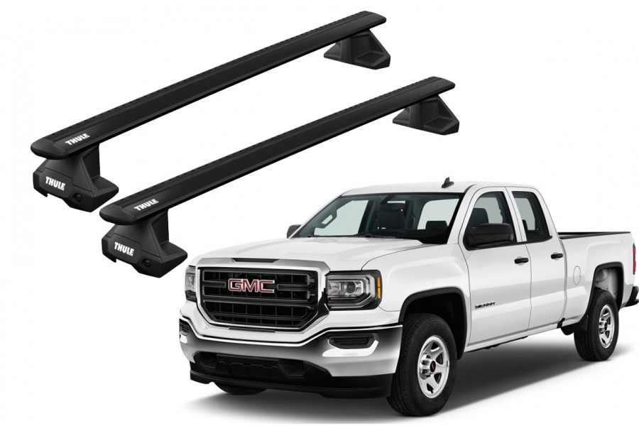 Barras THULE EVO WingBar para camioneta GMC Sierra 2014 a 2018 negro