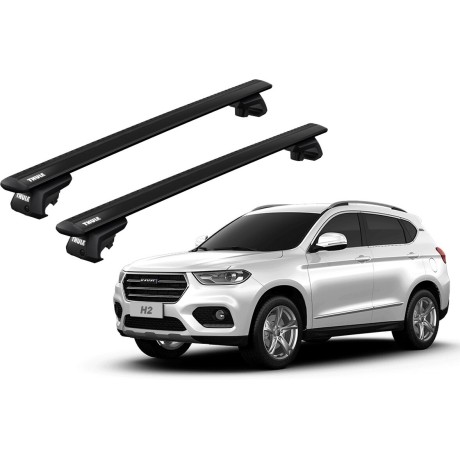 Barras THULE EVO WingBar para autos GREAT WALL Haval H2 desde 2015 - 2021 negro