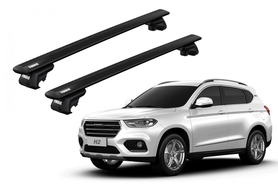 Barras THULE EVO WingBar para autos GREAT WALL Haval H2 desde 2015 - 2021 negro
