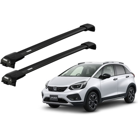 Barras THULE EDGE Flush para autos HONDA Fit Crosstar desde 2020 - 2024 negro