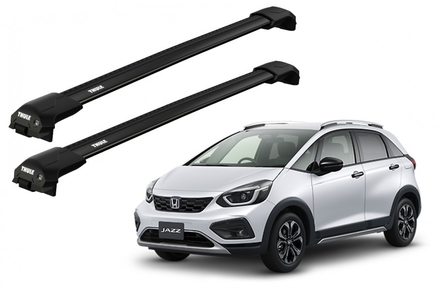 Barras THULE EDGE Flush para autos HONDA Fit Crosstar desde 2020 - 2024 negro