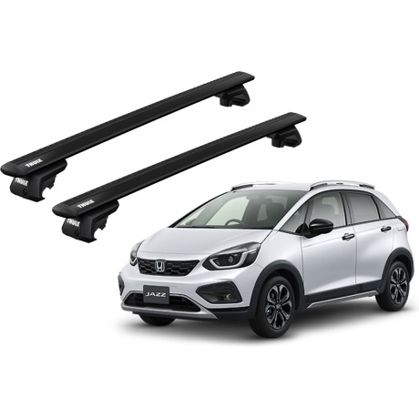 Barras THULE EVO WingBar para autos HONDA Fit Crosstar desde 2020 - 2024 negro