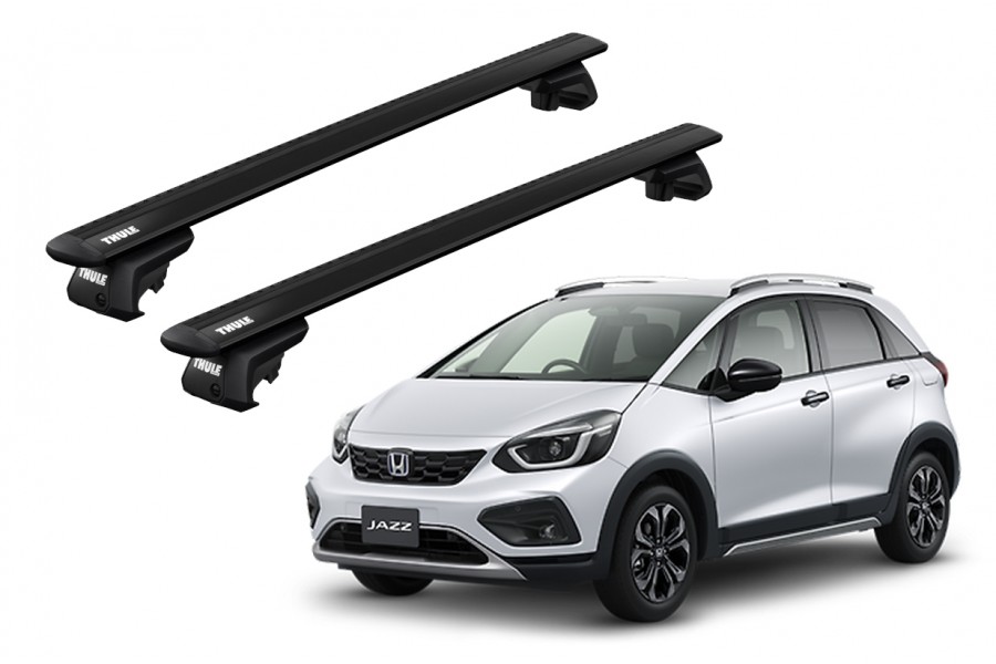 Barras THULE EVO WingBar para autos HONDA Fit Crosstar desde 2020 - 2024 negro