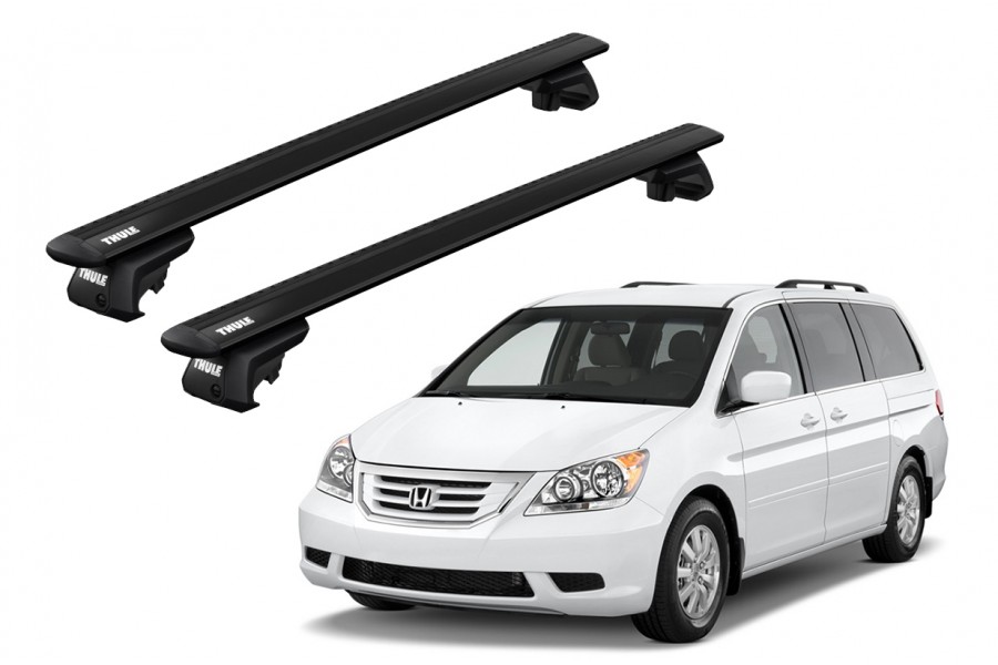 Barras THULE EVO WingBar para autos HONDA Odyssey 2003 a 2008 negro