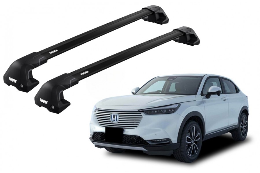 Barras THULE EDGE Flush para autos HONDA Vezel 2014 a 2021 negro