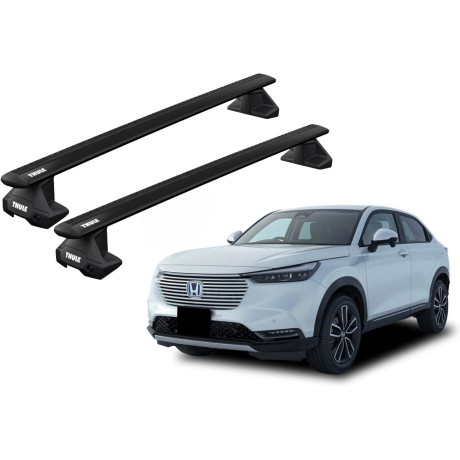 Barras THULE EVO WingBar para autos HONDA Vezel 2014 a 2021 negro