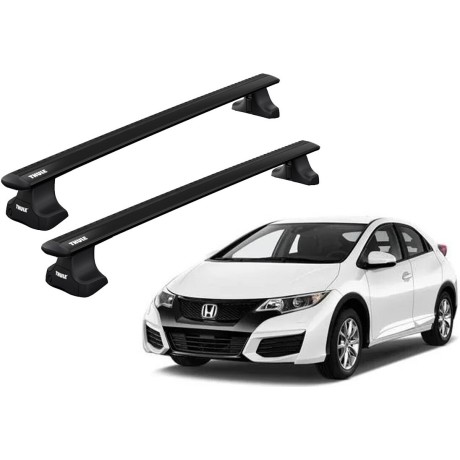 Barras THULE WingBar para autos HONDA Civic 2012 a 2017 negro