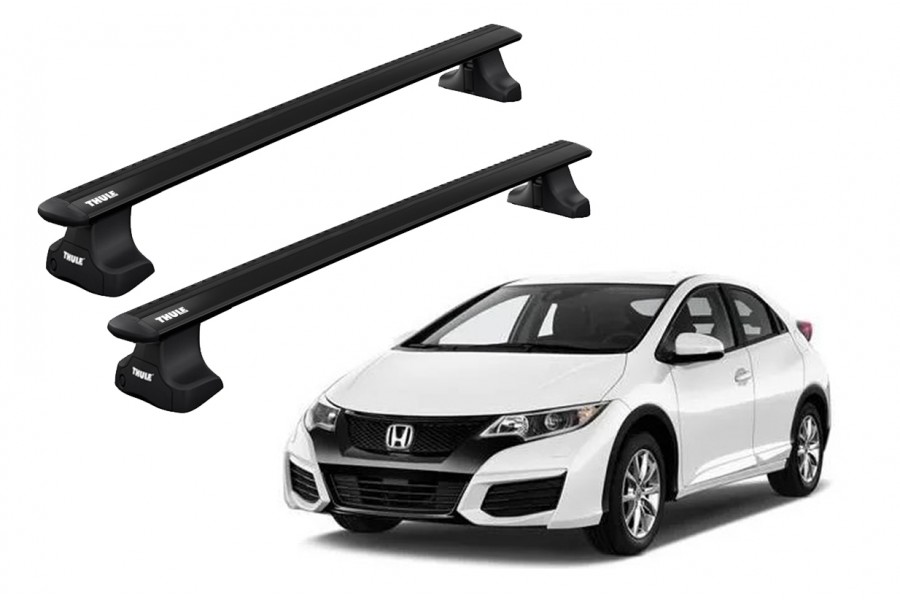 Barras THULE WingBar para autos HONDA Civic 2012 a 2017 negro