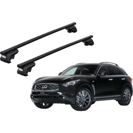 Barras THULE EVO SquareBar para autos INFINITI FX35 desde 2004 - 2013