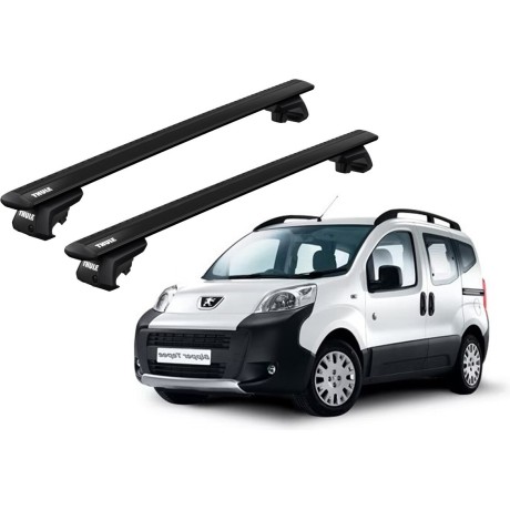 Barras THULE EVO WingBar para Van PEUGEOT Bipper desde 2008 negro
