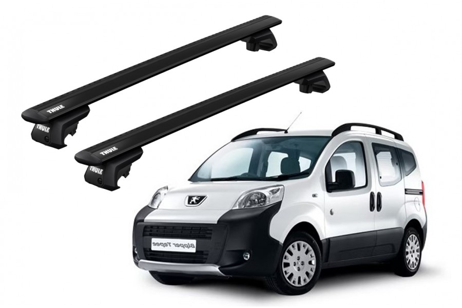 Barras THULE EVO WingBar para Van PEUGEOT Bipper desde 2008 negro