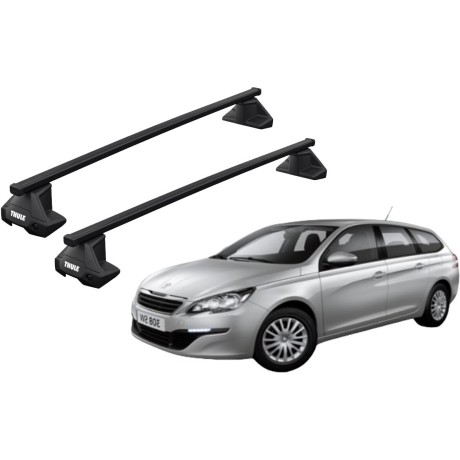 Barras THULE EVO SquareBar para autos PEUGEOT 308 SW 2014 a 2021