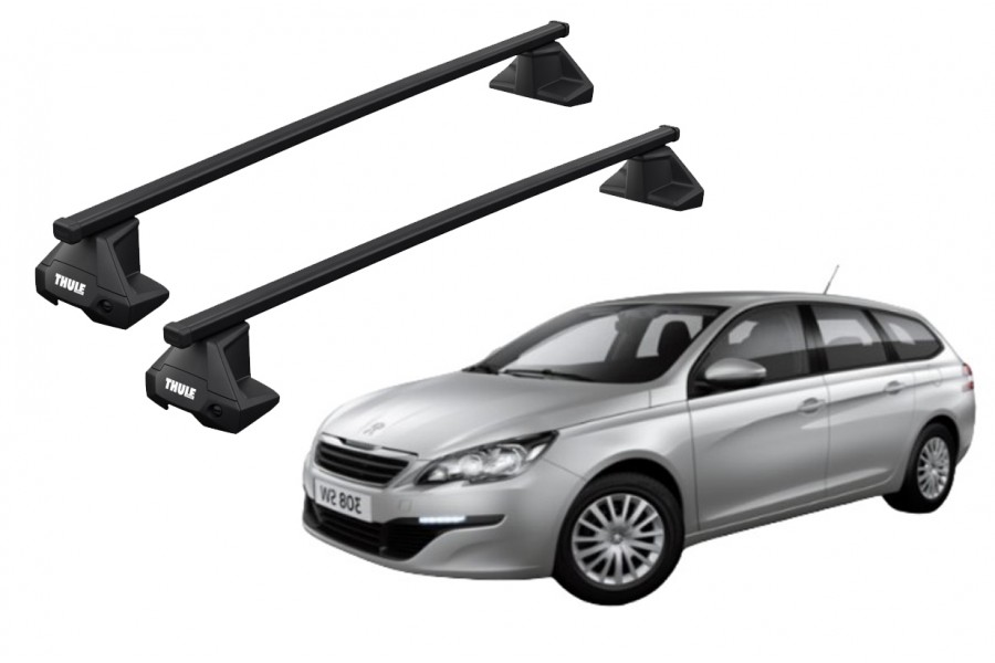 Barras THULE EVO SquareBar para autos PEUGEOT 308 SW 2014 a 2021