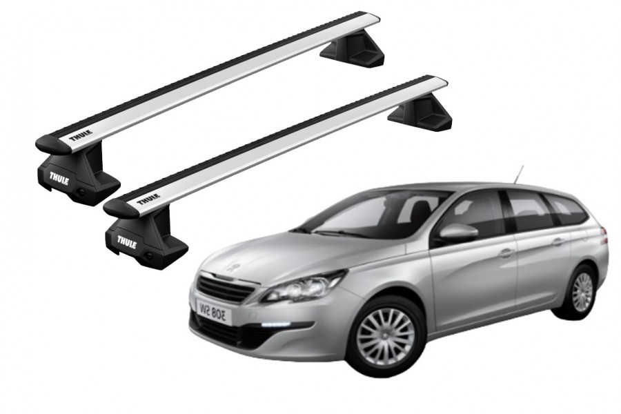 Barras THULE EVO WingBar para autos PEUGEOT 308 SW 2014 a 2021