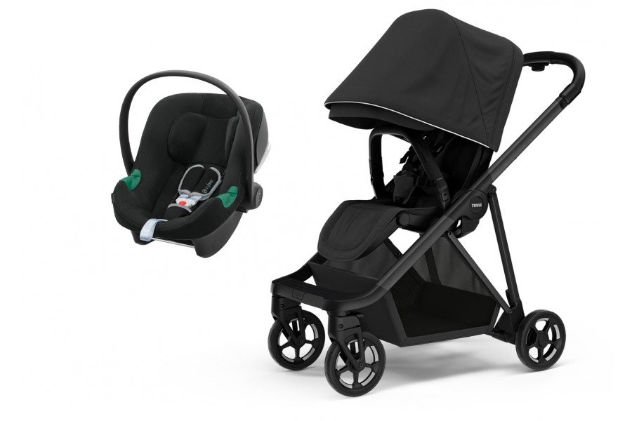 Coche Thule Shine Black + Silla Auto Cybex Nido Aton B2 I-Size