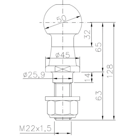Bola de Remolque tipo Alko