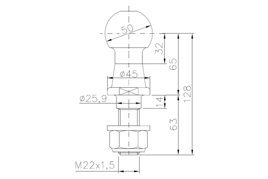 Bola de Remolque tipo Alko