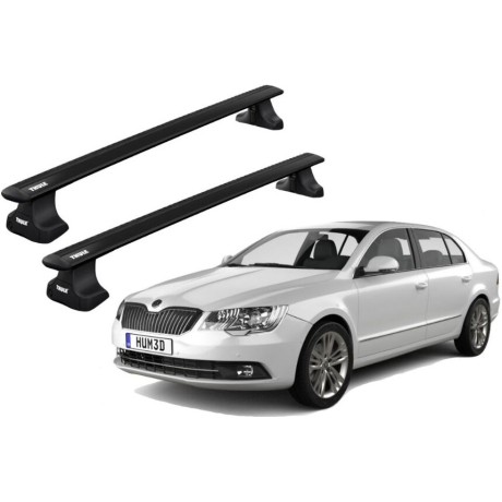 Barras THULE WingBar para autos SKODA Superb desde 2015 - 2019 negro