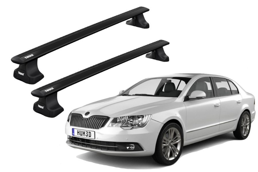 Barras THULE WingBar para autos SKODA Superb desde 2015 - 2019 negro