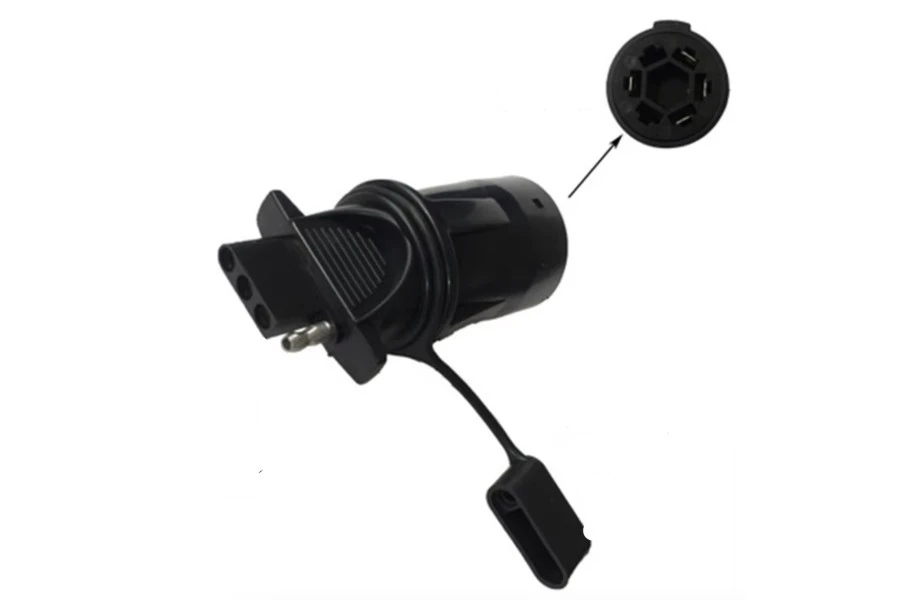 Adaptador redondo 7 vías a 4 pines