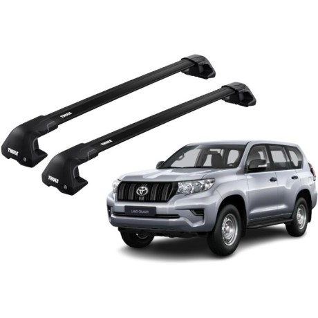 Barras THULE EDGE Flush para autos TOYOTA Land Cruiser Prado desde 2009 al 2023 negro