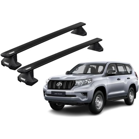 Barras THULE EVO WingBar para autos TOYOTA Land Cruiser Prado desde 2009 al 2023 negro