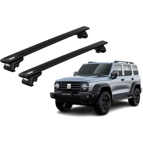 Barras THULE EVO WingBar para autos GREAT WALL Tank 300 desde 2023 negro