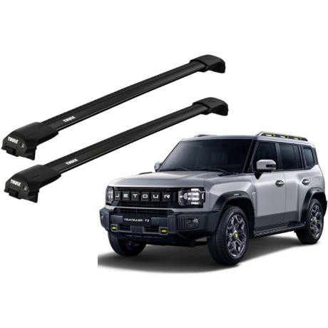 Barras Thule JETOUR T2 22- RE / EDGE FLUSH BLACK